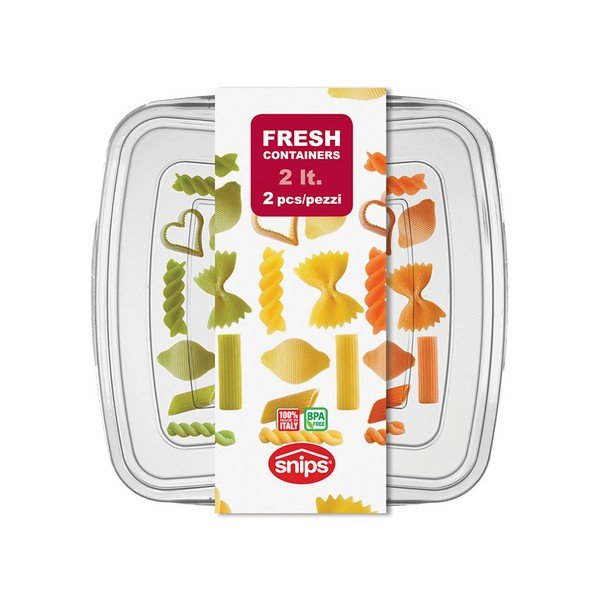 Zestaw 2 pojemników na żywność Snips Classic, 2 l-image-2
