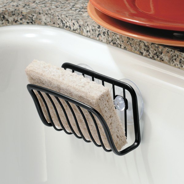 Czarny metalowy uchwyt z przyssawkami iDesign Axis, 6,5x14 cm-image-3