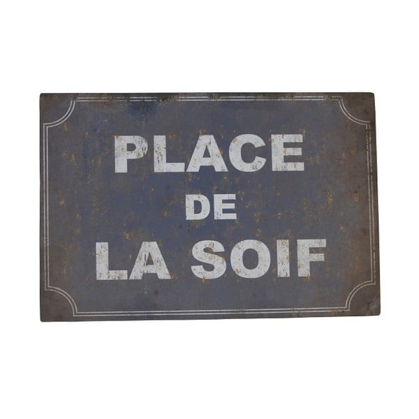 Tabliczka z blachy Antic Line De La Soif