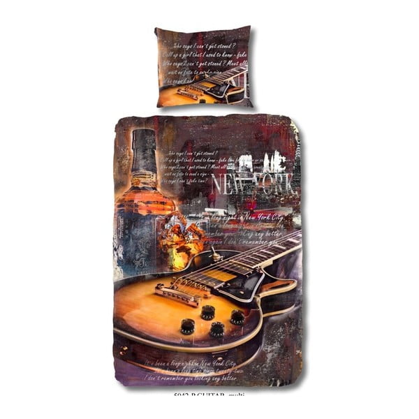 Pościel bawełniana Muller Textiels Guitar, 140x200 cm