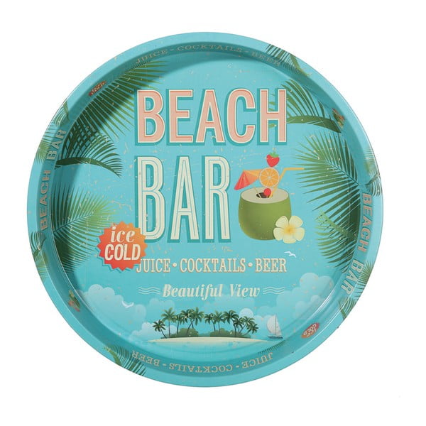 Okrągła taca Beach Bar