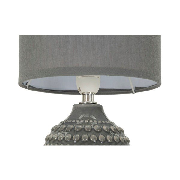 Szara lampa stołowa ceramiczna z tekstylnym kloszem (wysokość 30,5 cm) Points – Mauro Ferretti-image-4
