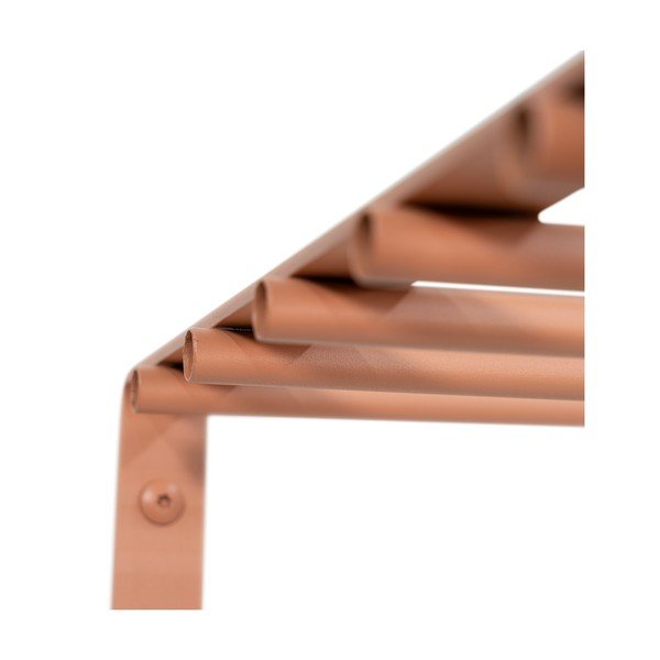 Łososiowy metalowy wieszak ścienny z półką 100 cm Rex – Spinder Design-image-3