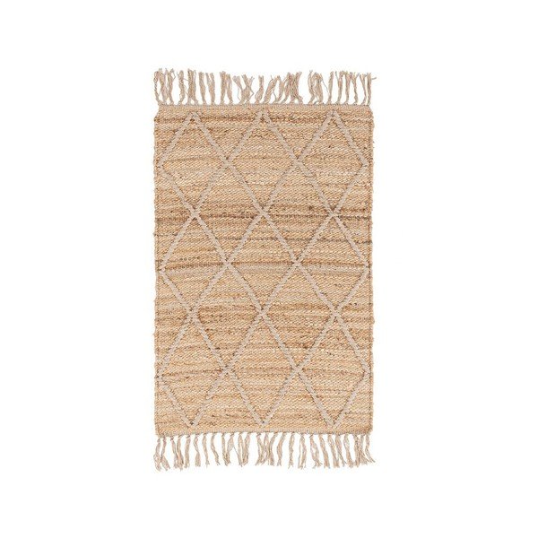 Dywan z juty tkany ręcznie w naturalnym kolorze 60x90 cm Shaila – Yes Everyday