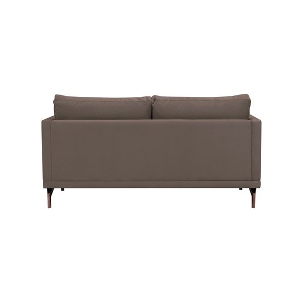 Brązowa sofa 2-osobowa z konstrukcją w kolorze złota Windsor & Co Sofas Jupiter-image-3