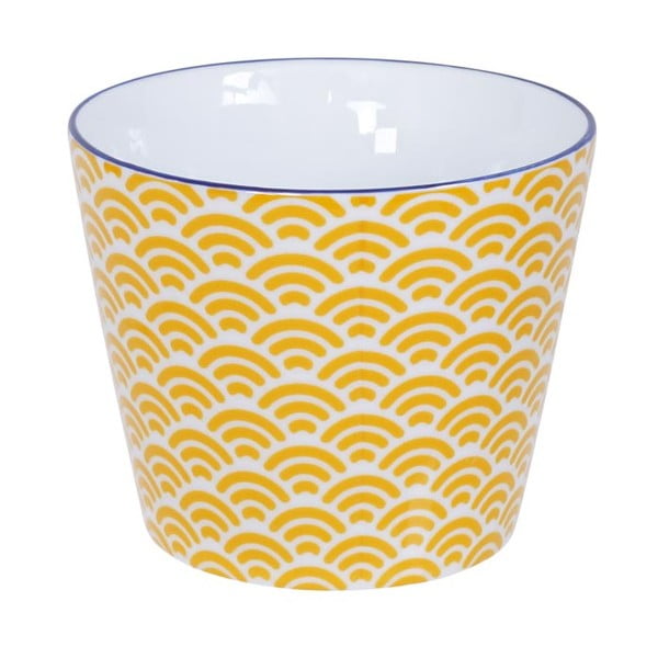 Żółto-biały kubek Tokyo Design Studio Star/Wave, 180 ml