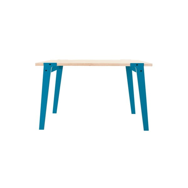 Niebieski stół/biurko rform Switch, blat 122x63 cm