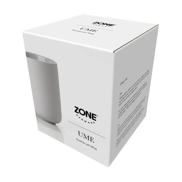 Szary kamionkowy kubek na szczoteczki do zębów Ume − Zone-image-3