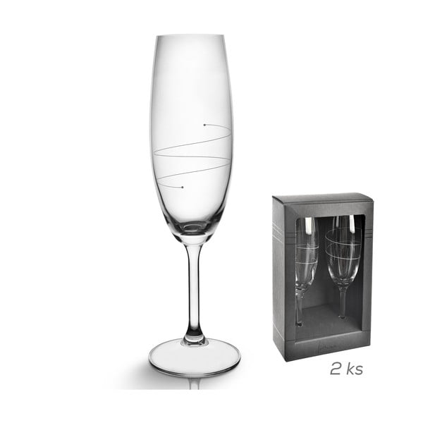 Kieliszki do szampana zestaw 2 szt. 220 ml – Orion-image-2