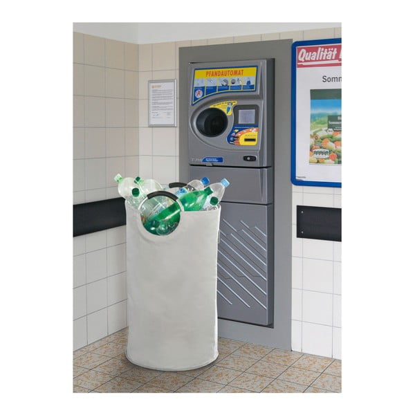Biały tekstylny kosz na śmieci do segregacji odpadów 69 l Jumbo – Wenko-image-1