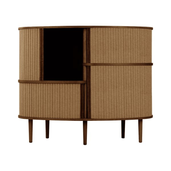 Brązowa szafka w dekorze dębu z drzwiami przesuwnymi 120x100x50 cm Audacious – UMAGE-image-1