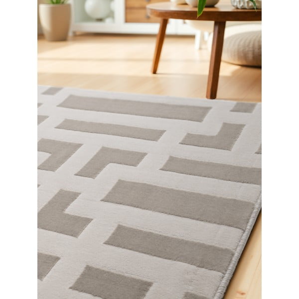 Szaro-kremowy chodnik 80x240 cm Perles Onyx – Elle Decoration-image-3