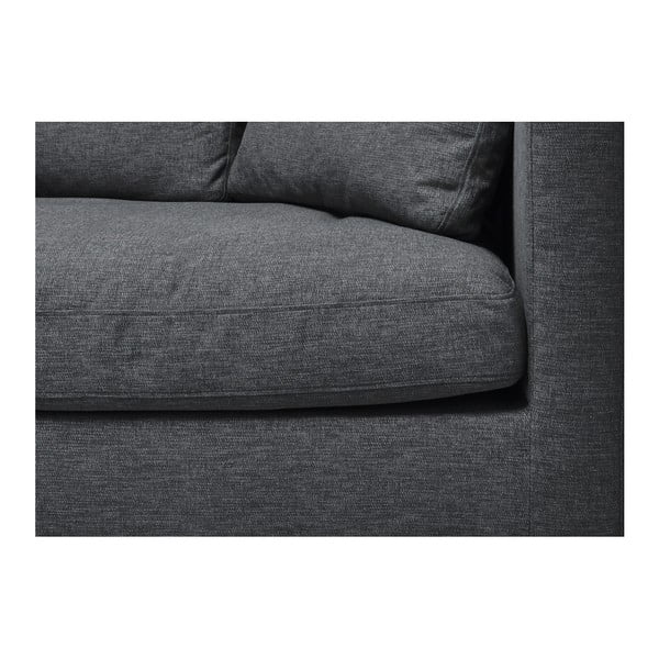 Antracytowa sofa 3-osobowa Vivonita Hugo-image-4