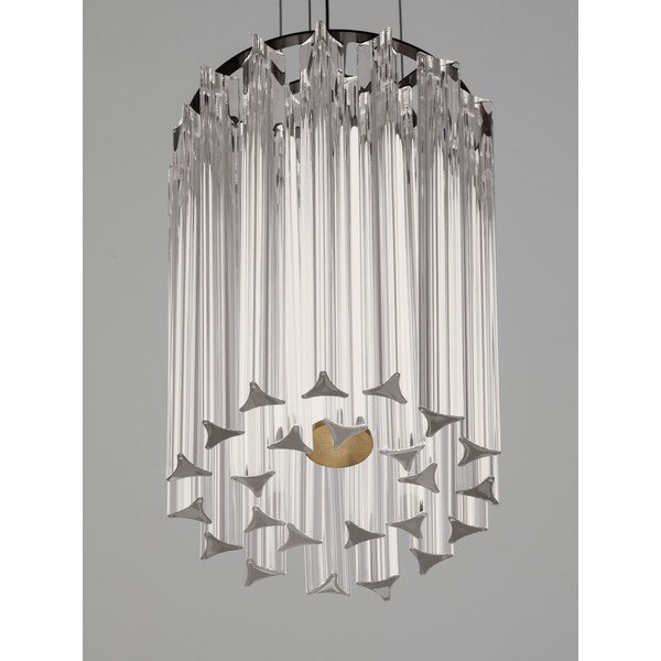 Stalowa lampa wisząca LED ze ściemniaczem w kolorze mosiądzu ø 22 cm Nol – Nova Luce-image-2