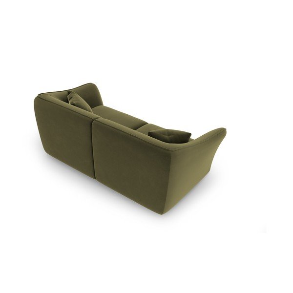 Zielona aksamitna sofa 206 cm Tokyo – Cosmopolitan Design-image-3