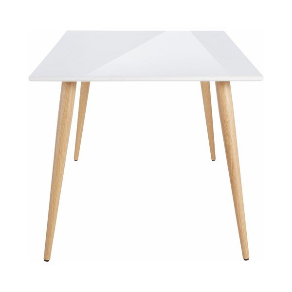 Biały stół z połyskiem Støraa Canton, 160 x 90 cm-image-2