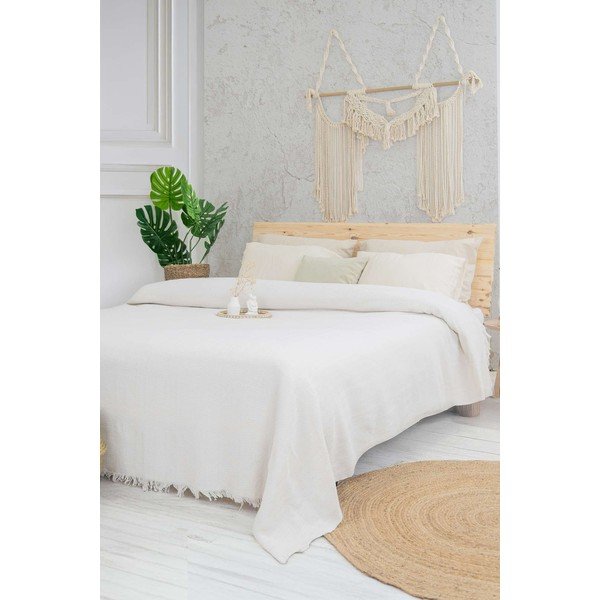Kremowa narzuta 240x220 cm Marla  – Mijolnir
