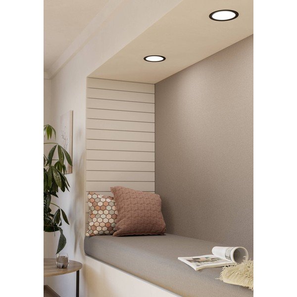 Czarna lampa LED wpuszczana w sufit FUEVA 5 – EGLO-image-1