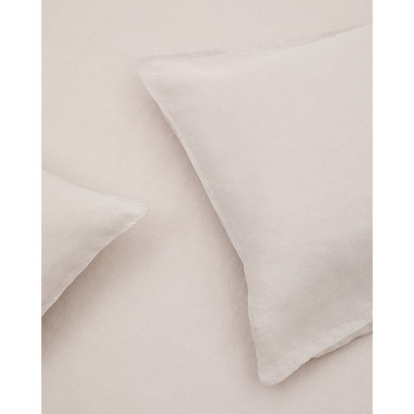 Szarobeżowa pościel dwuosobowa z mieszanki lnu 260x240 cm Simmel – Kave Home-image-4