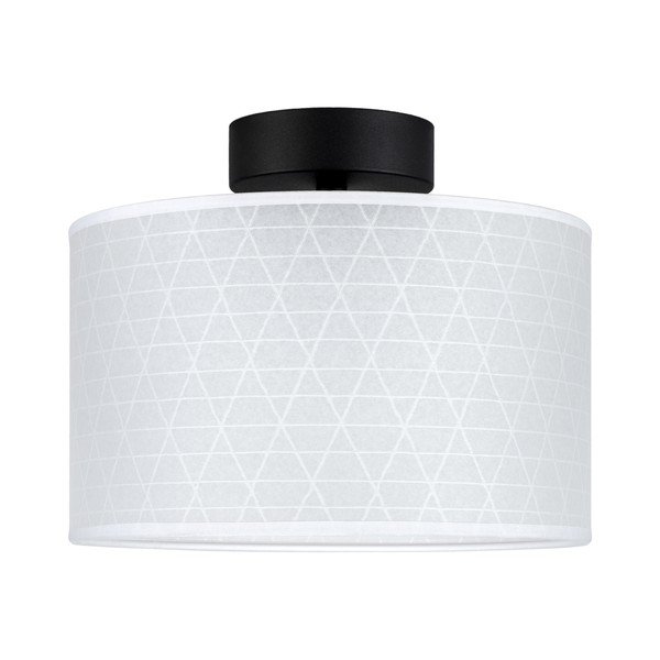 Biała lampa sufitowa ze wzorem trójkątów Sotto Luce Taiko