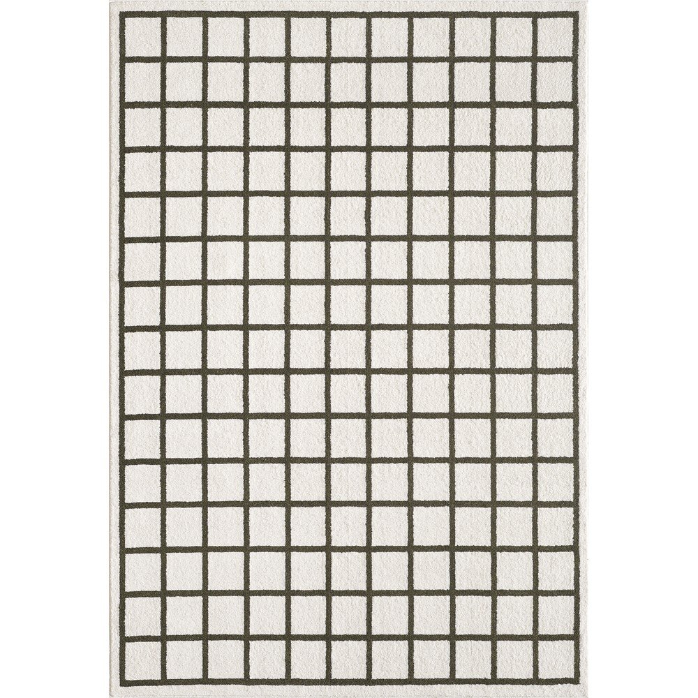 Ciemnozielony/kremowy dywan 120x170 cm Picnic – ESTE
