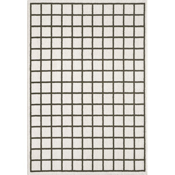 Ciemnozielony/kremowy dywan 160x230 cm Picnic – ESTE