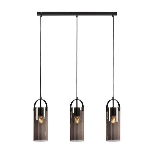 Czarna lampa wisząca Markslöjd Glory, 3 żarówki