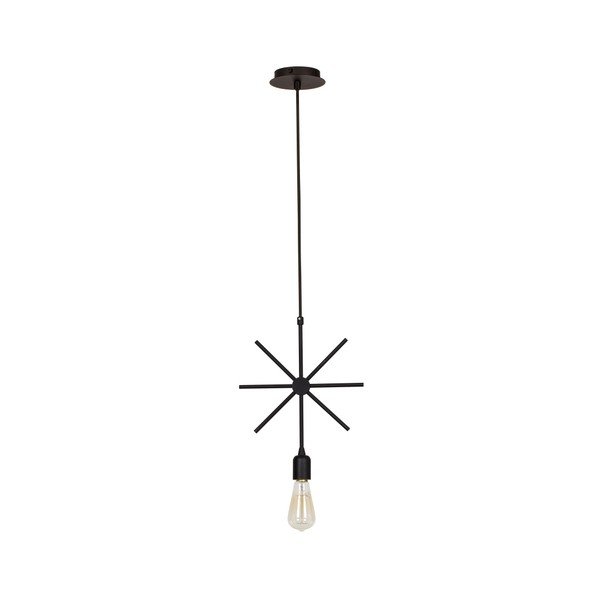 Czarna lampa wisząca Star