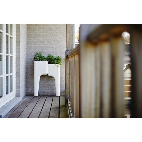 Designerska doniczka KIGA Small 88x34 cm, biała-image-2