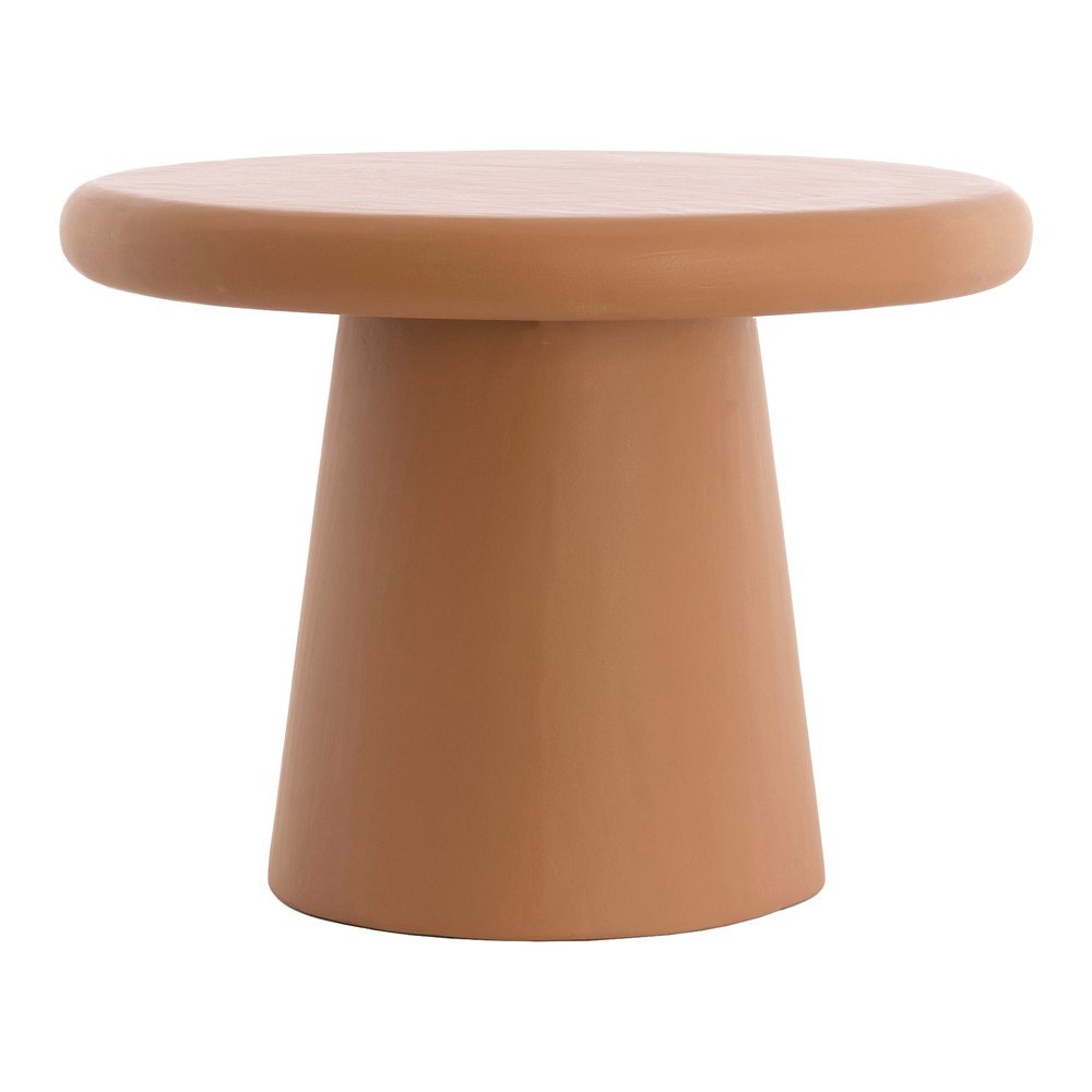 Okrągły stolik w kolorze terakoty ø 60 cm Kulona – Light & Living
