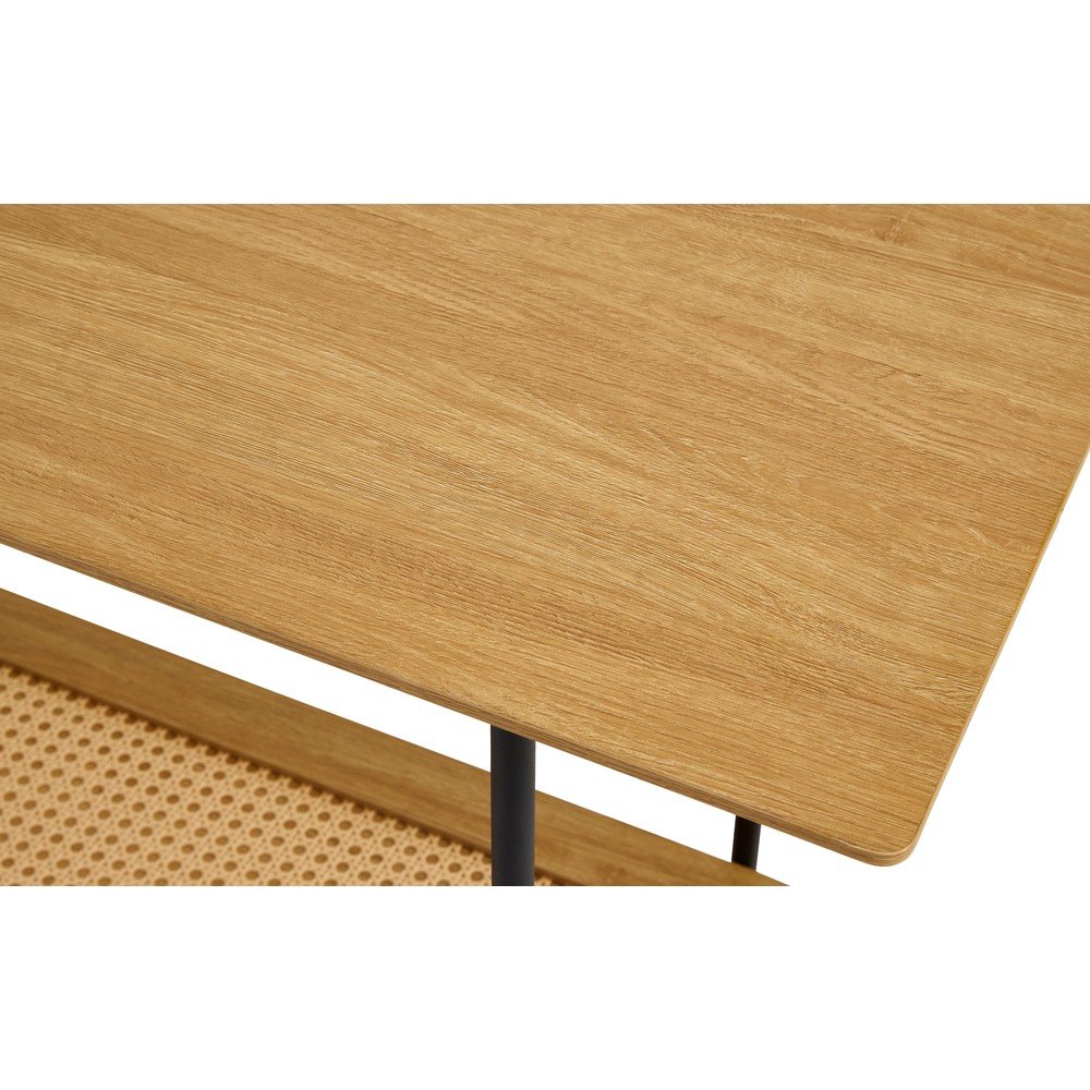 Konsola w dekorze dębu w naturalnym kolorze 37x100 cm Pensacola – Unique Furniture (zdjęcie 4)