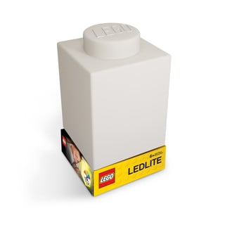 Biała silikonowa lampka nocna LEGO® Classic Brick