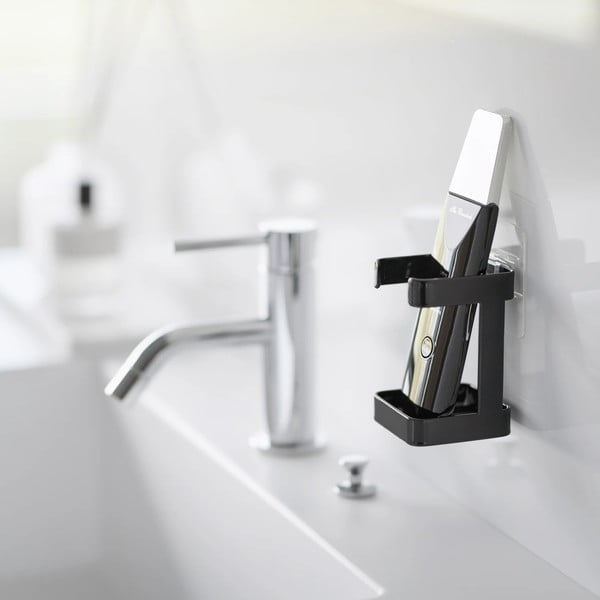 Czarny metalowy uchwyt na maszynkę do golenia Film Hook – YAMAZAKI-image-1