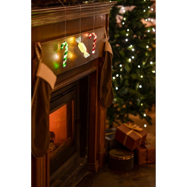 Biała wisząca świąteczna dekoracja świetlna ø 1,5 cm Hannah – Sirius-image-4