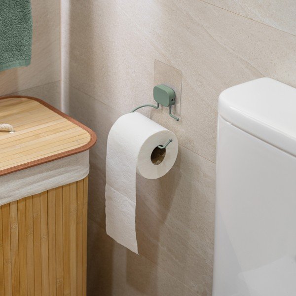 Samoprzylepny metalowy uchwyt na papier toaletowy Grena – Compactor-image-1