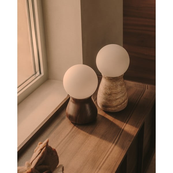 Beżowa lampa stołowa (wysokość 31,5 cm) Okeni – Kave Home-image-2