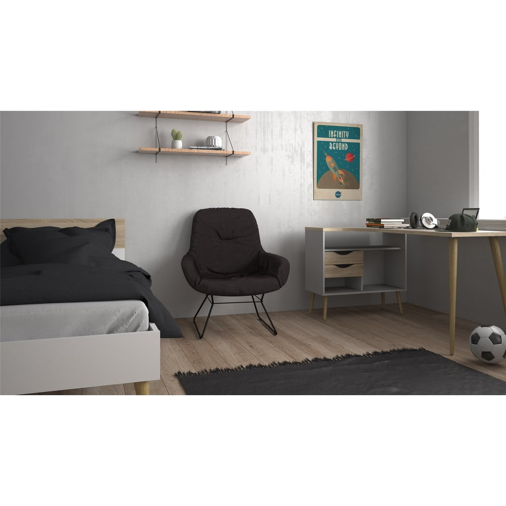 Biurko w kolorze dębu 145x81 cm Oslo – Tvilum (zdjęcie 3)