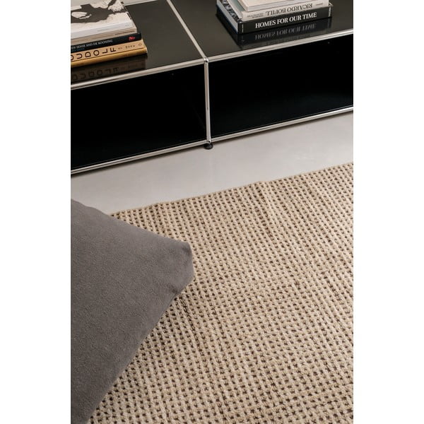 Wełniany dywan odpowiedni do prania/tkany ręcznie w kolorze khaki 140x200 cm Unexpected Wool – Lorena Canals-image-4