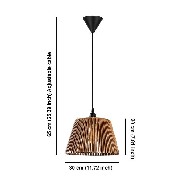 Czarno-beżowa lampa wisząca ø 30 cm Cone – Opviq lights-image-4