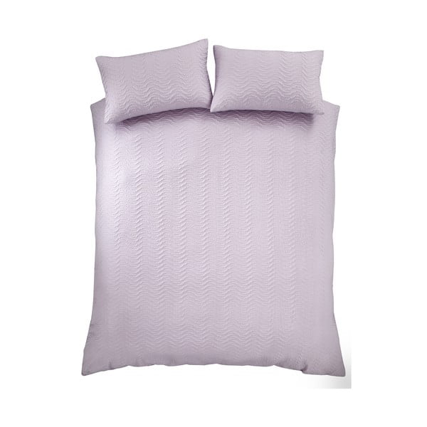Lawendowa pościel jednoosobowa 135x200 cm Heatset Wave – Catherine Lansfield