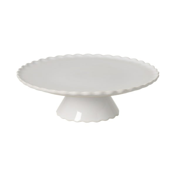Biała kamionkowa patera na tort Casafina Forma, ⌀ 28 cm