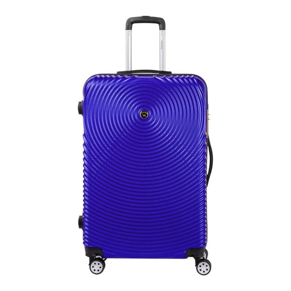 Niebieska walizka na kółkach Murano Traveller, 75x46 cm
