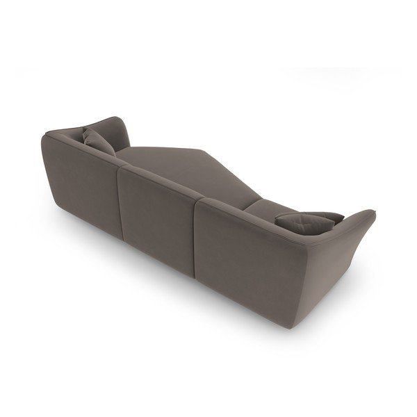 Brązowy aksamitny narożnik Tokyo – Cosmopolitan Design-image-4