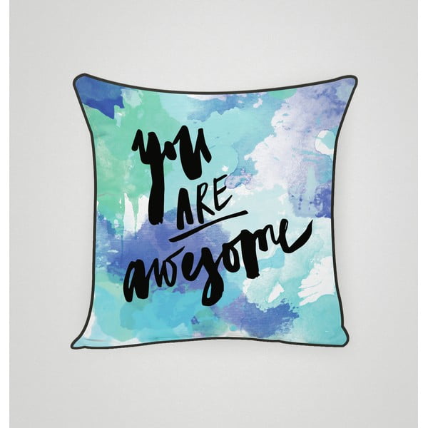 Poszewka na poduszkę You Are Awesome I, 45x45 cm