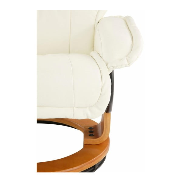 Kremowy fotel z podnóżkiem Støraa Roubaix-image-4