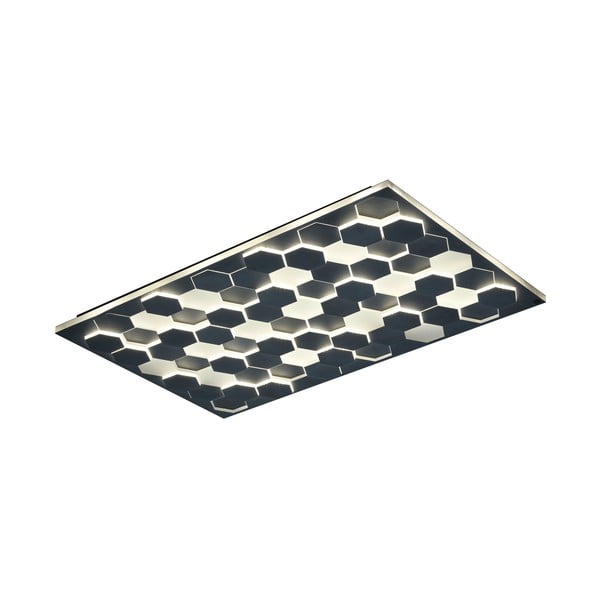 Czarna lampa sufitowa LED ze sterowaniem głosowym/mobilną aplikacją i metalowym kloszem 70x115 cm Cifavo – CINQUE-image-2