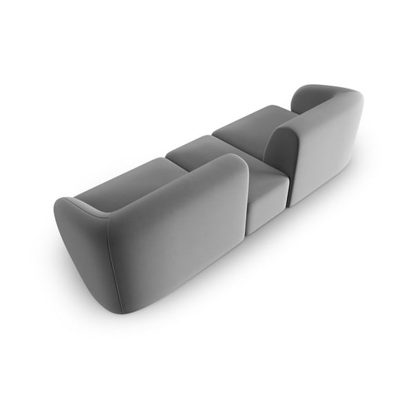 Szara aksamitna sofa 246 cm Paolo – Milo Casa-image-3