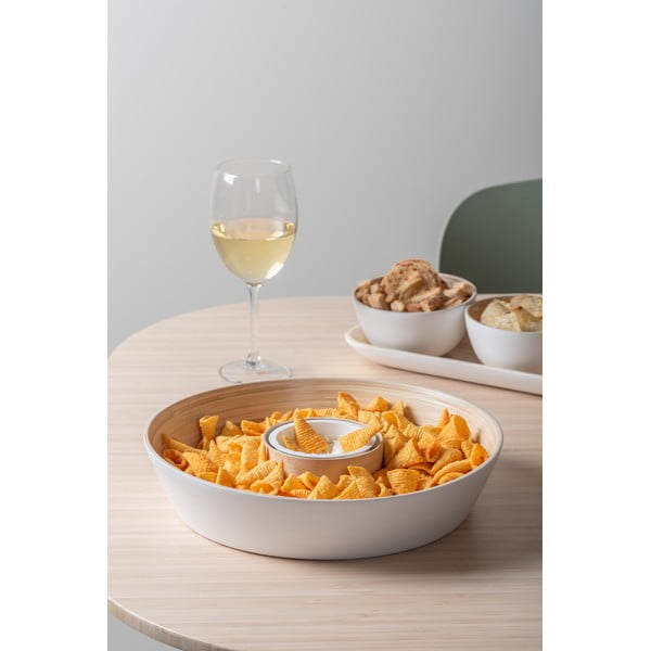 Biała bambusowa miska do serwowania ø 30 cm Puro – PT LIVING-image-1