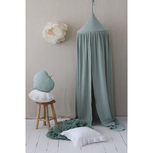 Zielony baldachim z bawełny Mint – Moi Mili-image-1