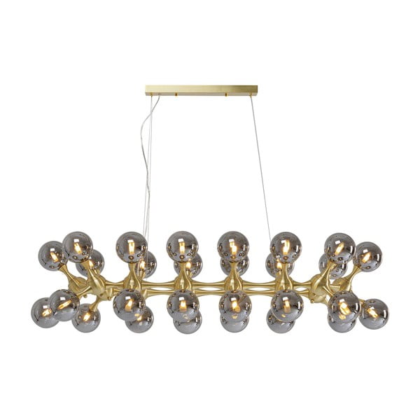 Szara/złota lampa wisząca ø 12 cm Atomic – Kare Design-image-2